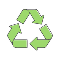 recycle icon, recycle vector illustration-simple illustration of recycle, perfect for recycle logos and themed design 