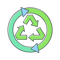 recycle symbol icon, recycle symbol vector illustration-simple illustration of recycle symbol, perfect for recycle symbol logos and themed design 