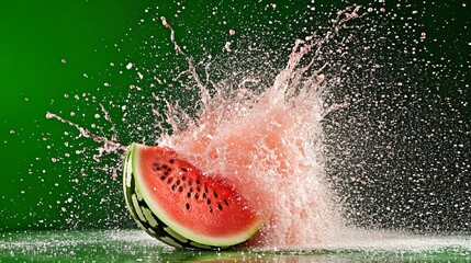 Watermelon Splash: Juicy Summer Fruit Explosion