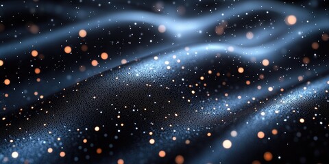 Small white dots scattered across a dark blue background