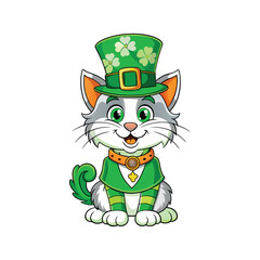 Cute Leprechaun Cat