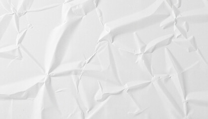 Obraz premium Wrinkled paper sheet texture in top-down view, design mockup concept