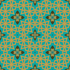Geometric pattern with lines and shape, seamless vector background. Modern stylish texture. Repeating Islamic geometric tiles Designs
