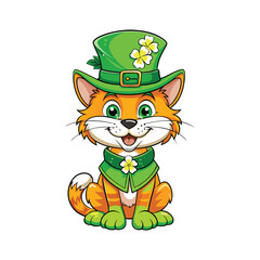 Cute Leprechaun Cat