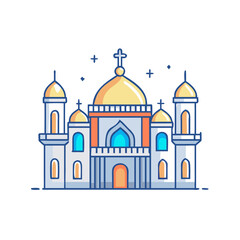 religion architecture icon, religion architecture vector illustration-simple illustration of religion architecture, perfect for religion architecture logos and themed design 