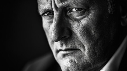 Obraz premium A close-up shot of a man dressed formally, suitable for business or formal events