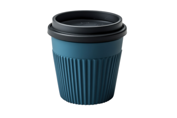 Reusable coffee cup with a sleek design ideal for eco-conscious consumers on the go in a modern urban setting