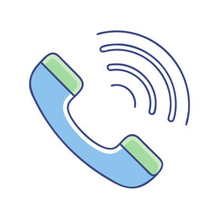 ringing phone icon, ringing phone vector illustration-simple illustration of ringing phone, perfect for ringing phone logos and themed design 