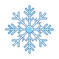 Obraz premium snowflake icon, snowflake vector illustration-simple illustration of snowflake, perfect for snowflake logos and themed design 