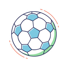 Obraz premium soccer ball icon, soccer ball vector illustration-simple illustration of soccer ball, perfect for soccer ball logos and themed design 