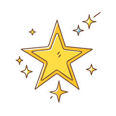 sparkle star icon, sparkle star vector illustration-simple illustration of sparkle star, perfect for sparkle star logos and themed design 