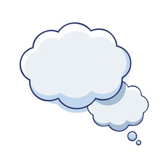 speech and thought bubbles icon, speech and thought bubbles vector illustration-simple illustration of speech and thought bubbles, perfect for speech and thought bubbles logos and themed design 