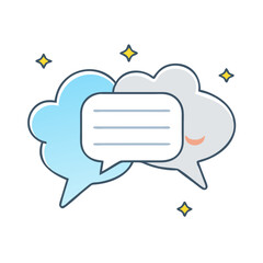speech bubble icon, speech bubble vector illustration-simple illustration of speech bubble, perfect for speech bubble logos and themed design 