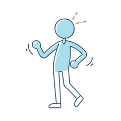 stick figure icon, stick figure vector illustration-simple illustration of stick figure, perfect for stick figure logos and themed design 