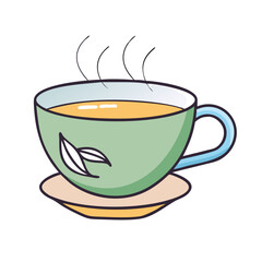 tea cup icon, tea cup vector illustration-simple illustration of tea cup, perfect for tea cup logos and themed design 