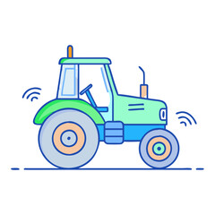 tractor icon, tractor vector illustration-simple illustration of tractor, perfect for tractor logos and themed design 