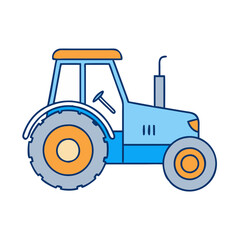 tractor icon, tractor vector illustration-simple illustration of tractor, perfect for tractor logos and themed design 