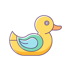 ubber duck icon, ubber duck vector illustration-simple illustration of ubber duck, perfect for ubber duck logos and themed design 