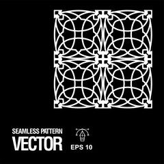 Geometric pattern with lines and shape, seamless vector background. Modern stylish texture. Repeating Islamic geometric tiles Designs