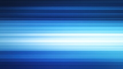 Abstract blue horizontal motion blur lines background.