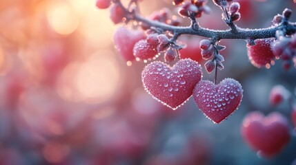 abstract,blurred background with heart for Valentine