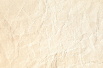 Yellow crumple paper texture background