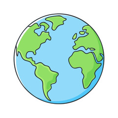 world planet earth icon, world planet earth vector illustration-simple illustration of world planet earth, perfect for world planet earth logos and themed design 