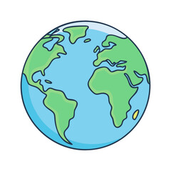 world planet earth icon, world planet earth vector illustration-simple illustration of world planet earth, perfect for world planet earth logos and themed design 