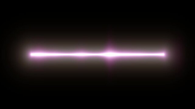 Slow spectrum audio visualizer on black background. glowing lines