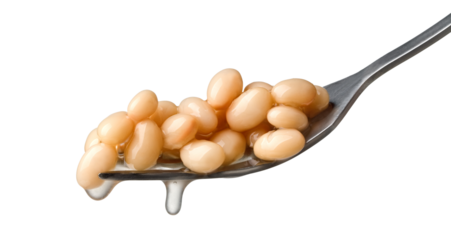 beans on a fork