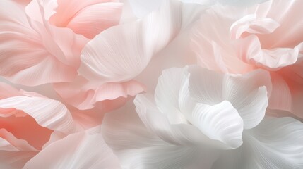 Exquisite pink and white flowers in full bloom, stunning display of nature's beauty