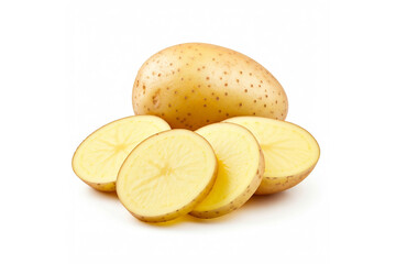 Potato isolated on white background 