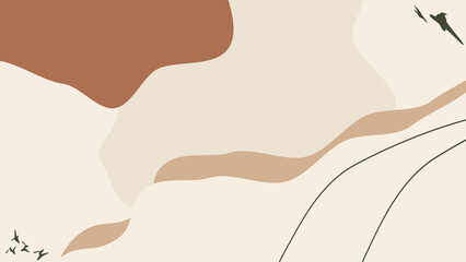 Abstract Art Background Light Beige And Brown Colors