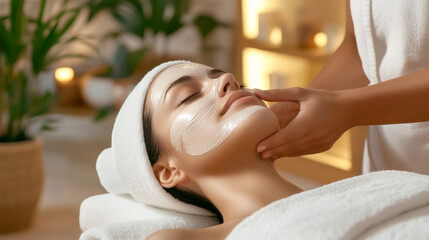 Revitalize with indoor spa facial for glowing skin close-up ritual