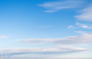 Naklejka premium Background of blue sky with clouds