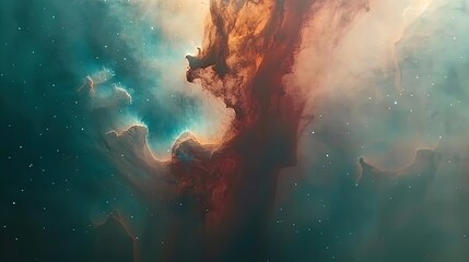 Vast Expanse of Swirling Stars and Glittering Nebula Showcasing Cosmic Beauty in Deep Space