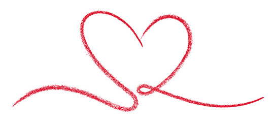 Vector illustration of a textured red heart with flowing, swirling lines, symbolizing love, elegance, and creativity.