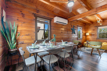 a home dining room of a house
