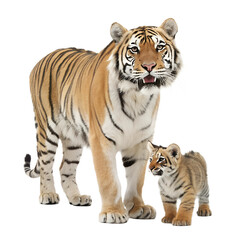 Obraz premium Tiger with Baby. 