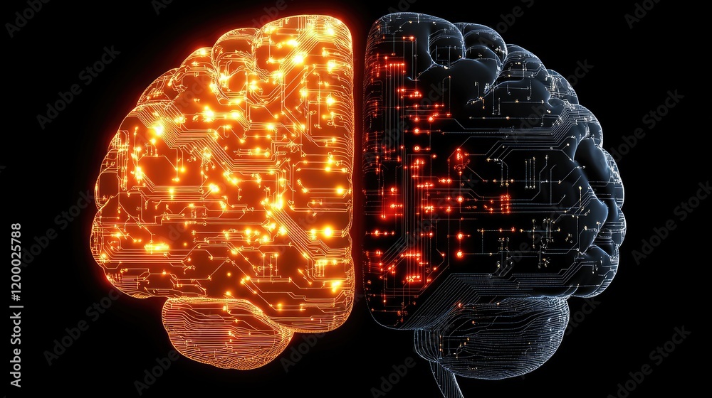 Poster A Digital Brain Representing Circuitry And Intelligence