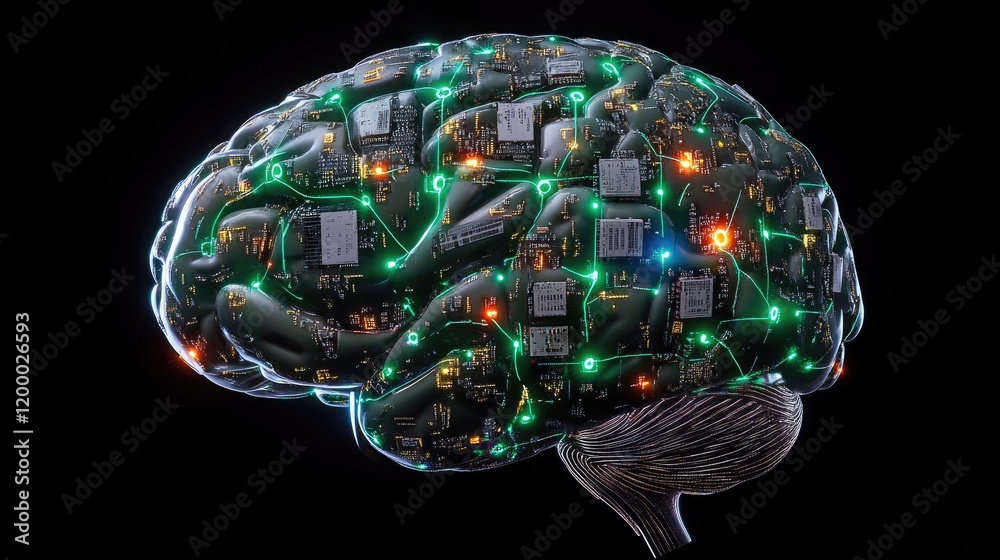 Poster A Digital Brain Circuitry Representing Artificial Intelligence