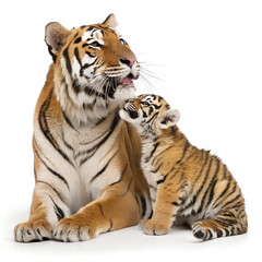 Tiger with Baby. 