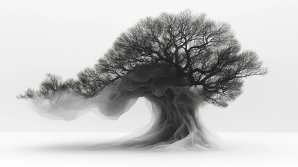 black and white drawing on white