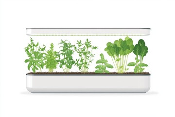 Minimalist Indoor Hydroponic Garden Design