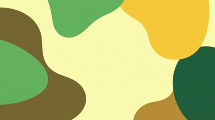 Abstract Background with Organic Shapes and Pastel Color Palette for Modern Design Projects