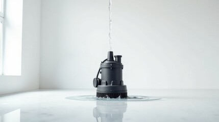 Submersible Pump in Action Water Flows into a Modern, Efficient, and Reliable Drainage System