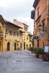 Historic buildings and streets  surrounding, Barcelona, Catalonia, Spain