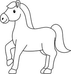 horse outline illustration