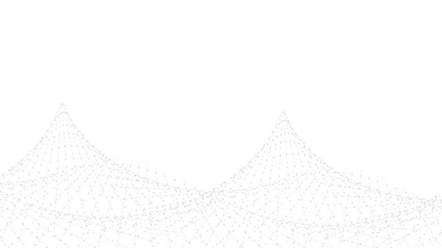 4k light grey abstract moving geometri with white dots, diagonal lines, soft shadow. Circular gradient seamless looping animated cover background. Abstract technology blank elegant universal frame