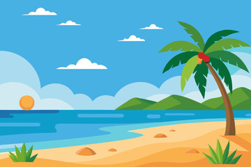 Fototapeta na wymiar beach background
